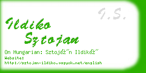 ildiko sztojan business card